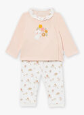 Light pink top and pants set LORAINE / 24H0NF25ENSD322