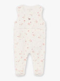 White and pink sleep suit and cardigan baby girl BONITA / 21H0NF42ENS301