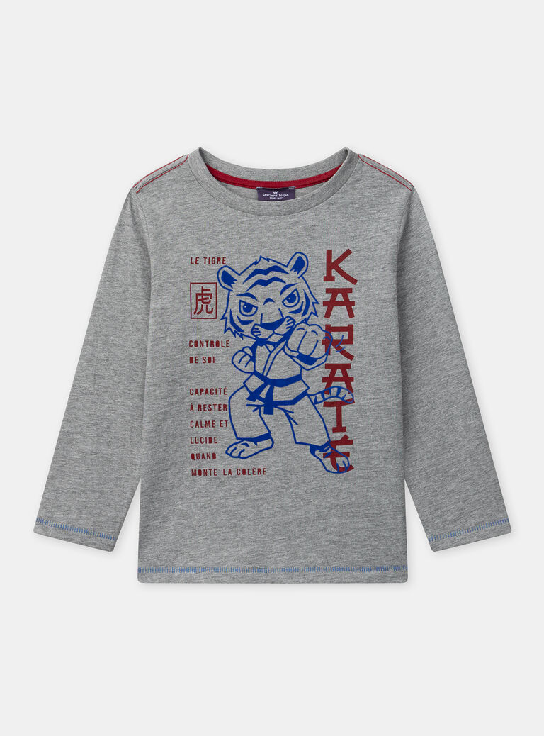 Heather grey TEE SHIRT LS NOKARAGE / 25H3PGP2TML943