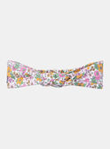 Multicolored headband with flower print KABETH / 24E4BF31BAN001