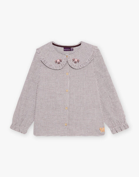 Checked shirt with Claudine collar DUPLETTE / 22H2PFR1CHE632