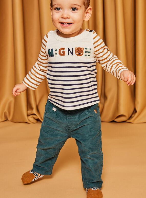 Duck blue corduroy pants DANOE / 22H1BGU2PAN714