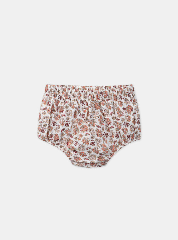 Terracotta patchwork dress KANORA / 24E1BFE1ROB001