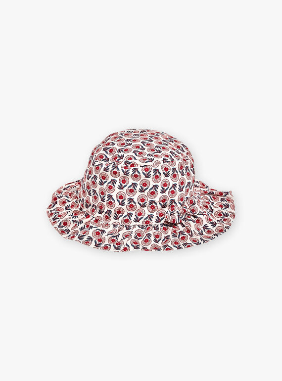 Nude floral print bob FAWINA / 23E4BFQ1CHAD319