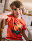 Red t-shirt with beach design child boy COACAGE / 22E3PGM1TMC506