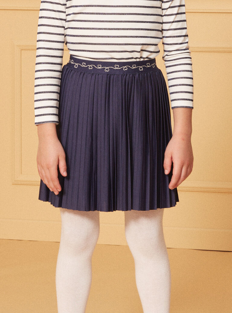 Navy SKIRT LIRAMETTE 2 / 24H2PF93JUP070