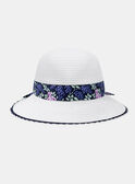 Straw hat with a bow KREPAPETTE / 24E4PFL1CHAD317