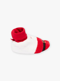 Baby boy's faux fur Santa slippers BUIPAT / 21H5BGI1CHPF518