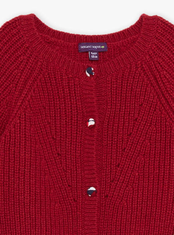 Red knit cardigan DAOLIVIA / 22H1BFX2CARF526