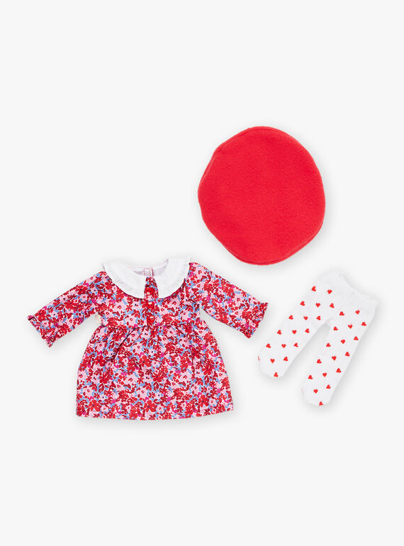 Mon Adorable Poupée doll set, dress, tights and beret SMAFA0049TH4 / 23J7GF32HPO099