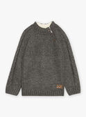Grey ribbed sweater GLACABLAGE / 23H3PGI1PULJ921