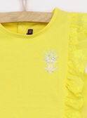 Golden yellow T-shirt RYESSETTE / 19E2PFS1TMC106