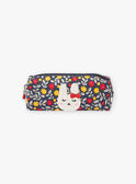 Navy blue pencil case with rabbit design for girls BIHUETTE / 21H4PF51TRO070