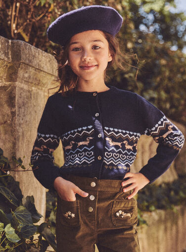 Navy CARDIGAN NUDOGUETTE / 25H2PFQ1CAR070