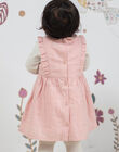 Baby girl pink embroidered sleeveless dress BAGILLY / 21H1BF91CHSD329