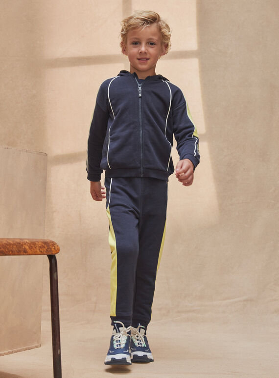 Navy blue jogging pants with a 1987 print KRIJOGAGE 1 / 24E3PGB1JGB705