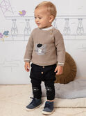 Baby boy beige sweater BADAO / 21H1BG21PULA013