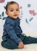 Baby boy blue denim shirt BAJOSUE / 21H1BG91CHMP269