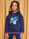 Rocket print hoodie