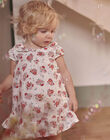 Baby girl chalk and floral print bloomer dress CALUCIE / 22E1BFJ1ROB632