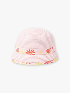 Baby Girl Pink Straw Hat TYGWEN / 20E4BFZ1CHA312