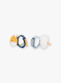 2 blue 3D-animated rattles SMAFA0057HOCHBB / 23J78351HOC099