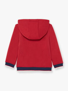 Boy's red and navy hoodie BUSWETAGE1 / 21H3PGF1SWEF527