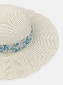 Sand Printed Ribbon Straw Hat 