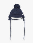 Navy blue knitted hat DIOBAMA / 22H4BGM3BONC205