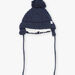 Navy blue knitted hat