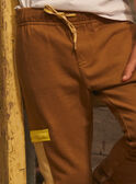 Chestnut fleece trousers KOLOSAGE / 24E3PGD1CFPI806