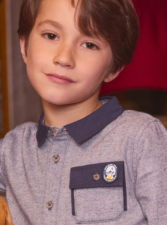 Heathered blue SHIRT LYCHEMAGE / 24H3PGO1CHM222