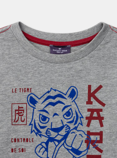 Heather grey TEE SHIRT LS NOKARAGE / 25H3PGP2TML943