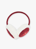Red and white earmuffs GLEKASETTE / 23H4PFQ1ACDF506