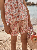 Nude floral print shorts FLUSHOETTE / 23E2PFQ1SHOD319