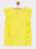 Golden yellow T-shirt RYESSETTE / 19E2PFS1TMC106