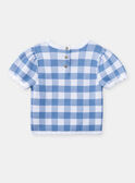 Short-Sleeved Checked Pullover KEMPLETTE / 24E2PF41PSM001
