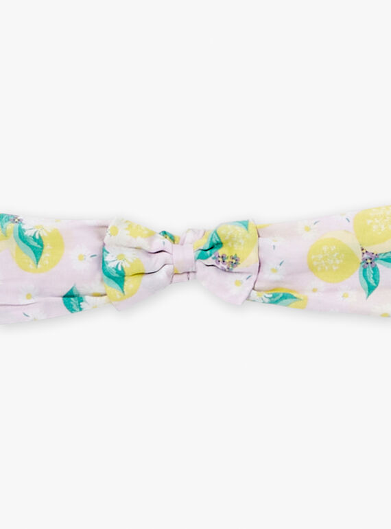 Yellow headband with floral print LAARYA / 24H4BFI1BANH705