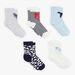 5 Pairs of Blue and Gray Socks