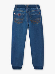 Blue knit denim jeans child boy CEJEANAGE / 22E3PG82CFPP269
