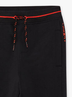 Black jogging suit with red contrasting details child boy CAJOBOAGE1 / 22E3PGF1JGB090