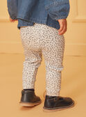 Ecru floral-print leggings LACELINE / 24H1BFJ1LG001