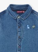 Baby boy blue denim shirt BAJOSUE / 21H1BG91CHMP269