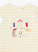 Sunshine yellow striped nightdress child girl CHOUTETTE / 22E5PF52CHN102