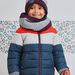 Baby boy's three-colored fleece lined parka