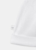 White NEWBORN BEANY MONI / 25E0AM11BNA000