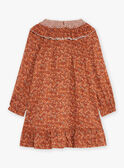 Cinnamon ruffled dress with floral and lion print GLADYETTE / 23H2PFI1ROB809