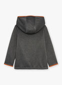 Mottled gray hooded vest GLASSAGE / 23H3PGI1GILJ921