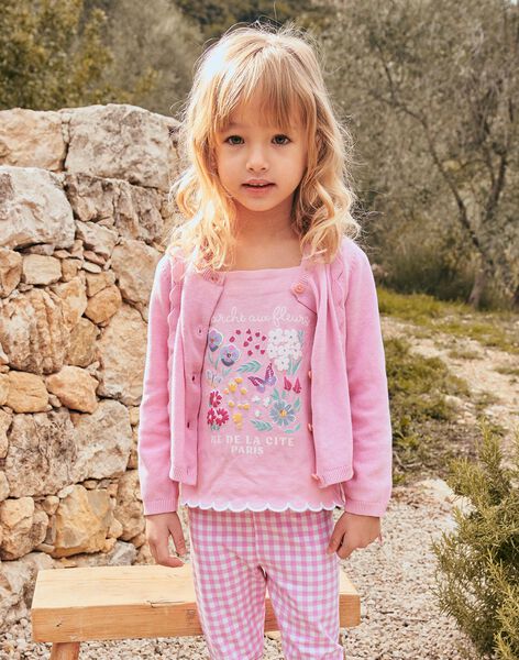 Pink floral T-shirt FLEXIBETTE / 23E2PFS1TMCD303