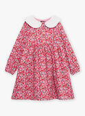 Pink, red and lilac floral print dress GOUTETTE / 23H2PFD2ROB001